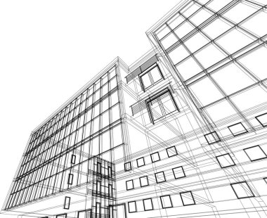 minimal geometrik şekiller, mimari çizgiler