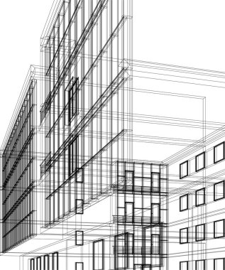 minimal geometrik şekiller, mimari çizgiler