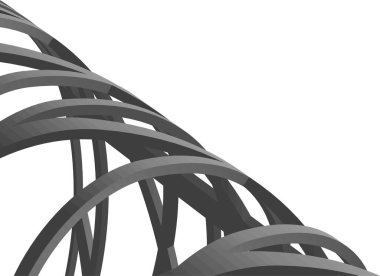 Mimari sanat konseptinde soyut çizgiler, minimum geometrik şekiller. 