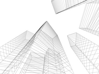 minimal geometrik şekiller, mimari çizgiler