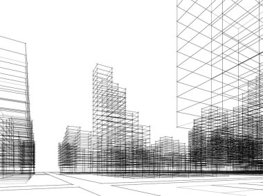 minimal geometrik şekiller, mimari çizgiler