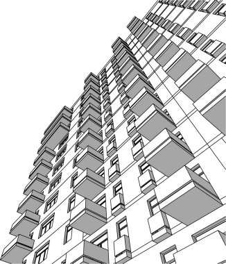 minimal geometrik şekiller, mimari çizgiler