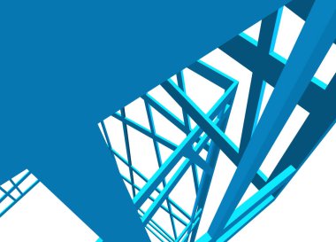 minimal geometrik şekiller, mimari çizgiler