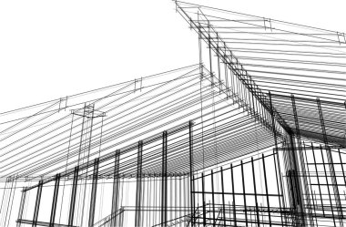 minimal geometrik şekiller, mimari çizgiler