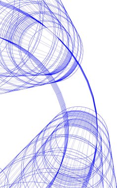 Arkaplanda mimari bina 3d illüstrasyon