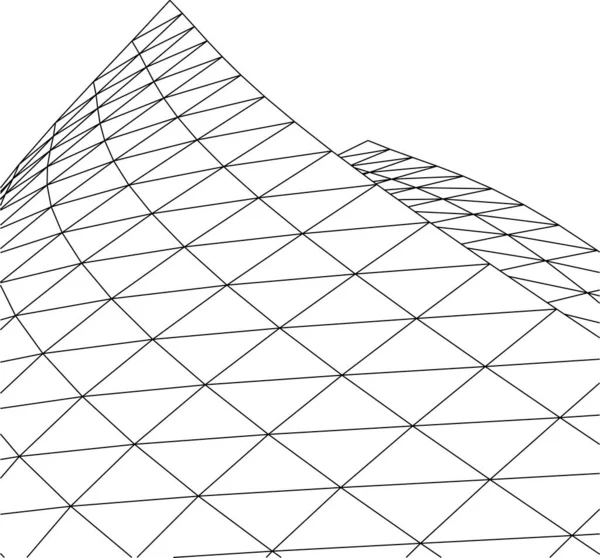 Formas Geométricas Mínimas Líneas Arquitectónicas — Vector de stock