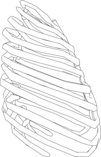 Formes Géométriques Minimales Lignes Architecturales — Image vectorielle