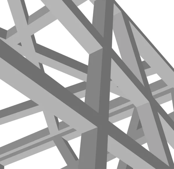 Minimale Geometrische Vormen Architectonische Lijnen — Stockvector