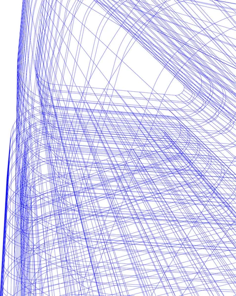 Formas Geométricas Mínimas Líneas Arquitectónicas — Vector de stock