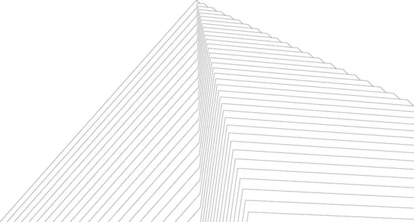 Minimale Geometrische Vormen Architectonische Lijnen — Stockvector