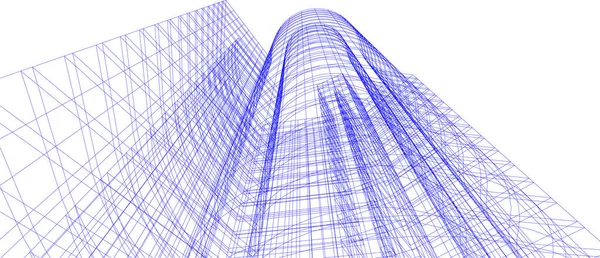 Minimale Geometrische Vormen Architectonische Lijnen — Stockvector