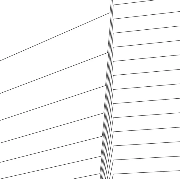 Formas Geométricas Mínimas Linhas Arquitetônicas — Vetor de Stock