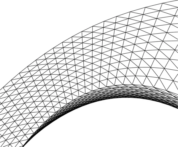 Minimální Geometrické Tvary Architektonické Linie — Stockový vektor