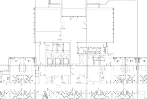 Formes Géométriques Minimales Lignes Architecturales — Image vectorielle