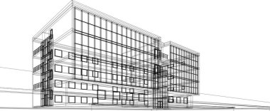 minimal geometrik şekiller, mimari çizgiler