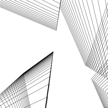 minimal geometrik şekiller, mimari çizgiler