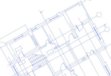 Mimari sanat konseptinde soyut çizgiler, minimum geometrik şekiller. 