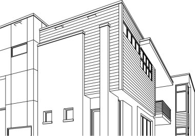 minimal geometrik şekiller, mimari çizgiler