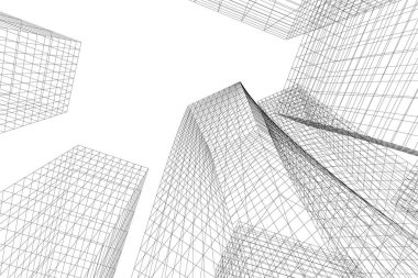 minimal geometrik şekiller, mimari çizgiler