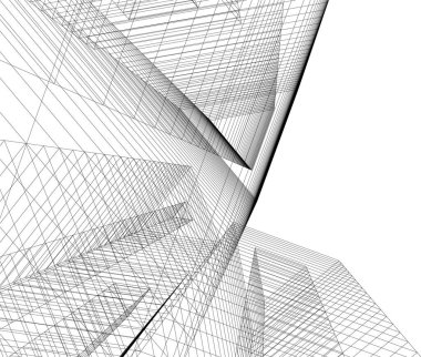 minimal geometrik şekiller, mimari çizgiler