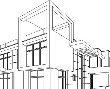 minimal geometrik şekiller, mimari çizgiler