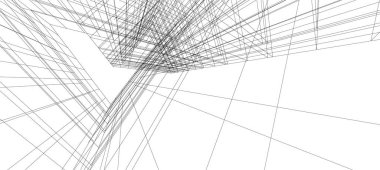 minimal geometrik şekiller, mimari çizgiler