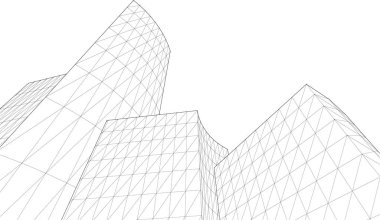 minimal geometrik şekiller, mimari çizgiler