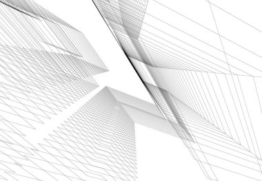 minimal geometrik şekiller, mimari çizgiler