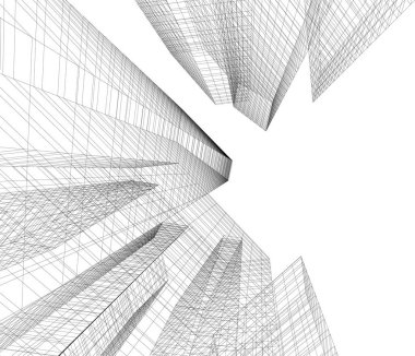 minimal geometrik şekiller, mimari çizgiler