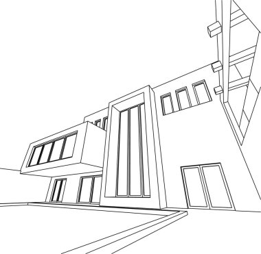 minimal geometrik şekiller, mimari çizgiler