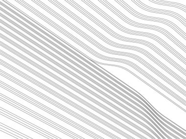 Mimari sanat konseptinde soyut çizgiler, minimum geometrik şekiller. 