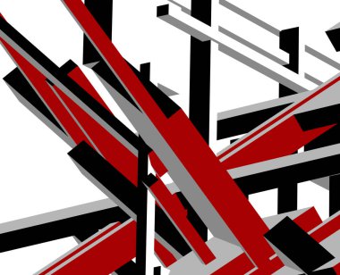 minimal geometrik şekiller, mimari çizgiler