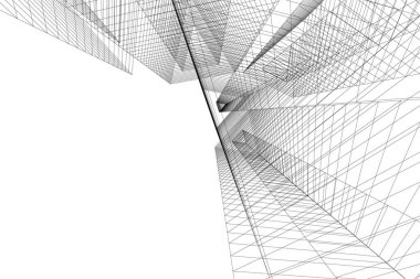 minimal geometrik şekiller, mimari çizgiler