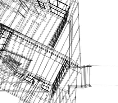 minimal geometrik şekiller, mimari çizgiler