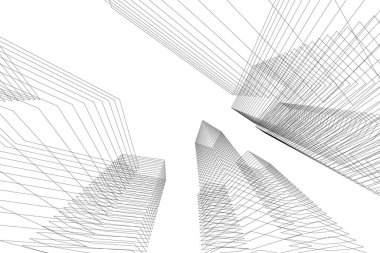 minimal geometrik şekiller, mimari çizgiler