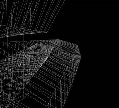 minimal geometrik şekiller, mimari çizgiler