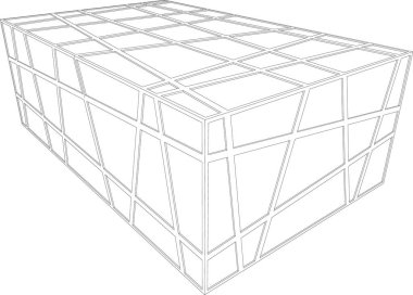 minimal geometrik şekiller, mimari çizgiler