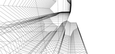 minimal geometrik şekiller, mimari çizgiler