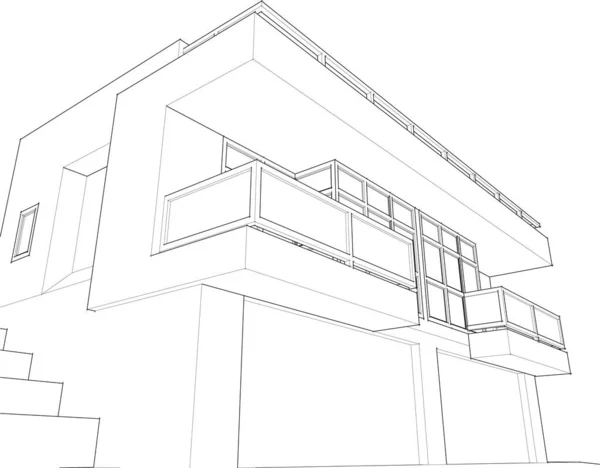 Minimalne Kształty Geometryczne Linie Architektoniczne — Wektor stockowy