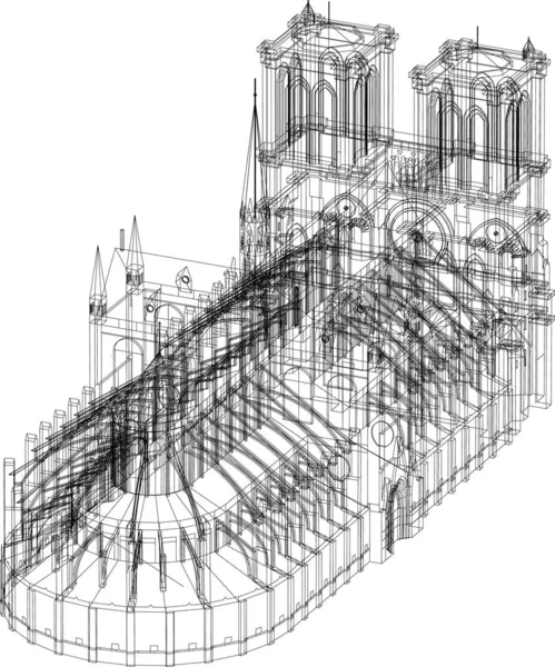 Formes Géométriques Minimales Lignes Architecturales — Image vectorielle