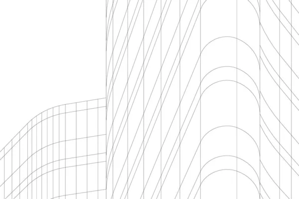 Minimale Geometrische Vormen Architectonische Lijnen — Stockvector