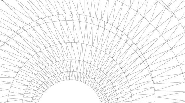 Abstracte Tekenlijnen Architectonisch Kunstconcept Minimale Geometrische Vormen — Stockvector