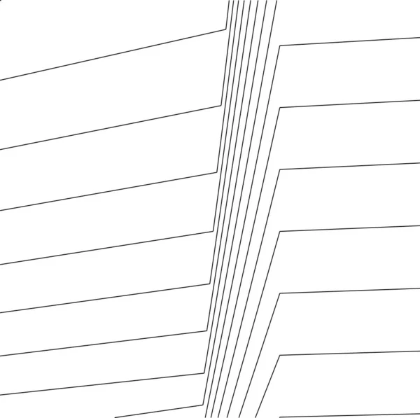 最小限の幾何学的形状建築線 — ストックベクタ