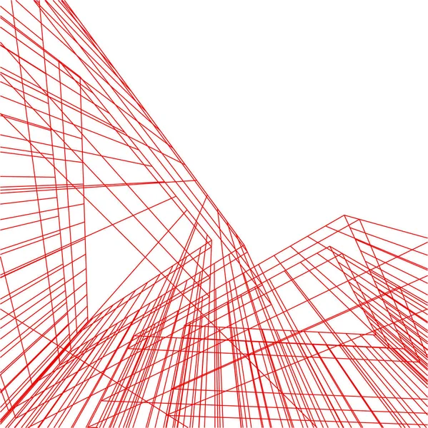 Minimale Geometrische Vormen Architectonische Lijnen — Stockvector