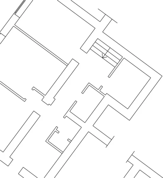 Formes Géométriques Minimales Lignes Architecturales — Image vectorielle