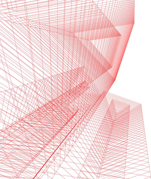 Minimale Geometrische Vormen Architectonische Lijnen — Stockvector