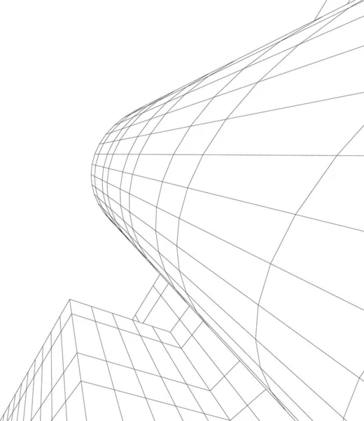 Formes Géométriques Minimales Lignes Architecturales — Image vectorielle