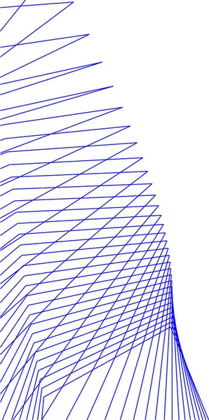 Minimální Geometrické Tvary Architektonické Linie — Stockový vektor