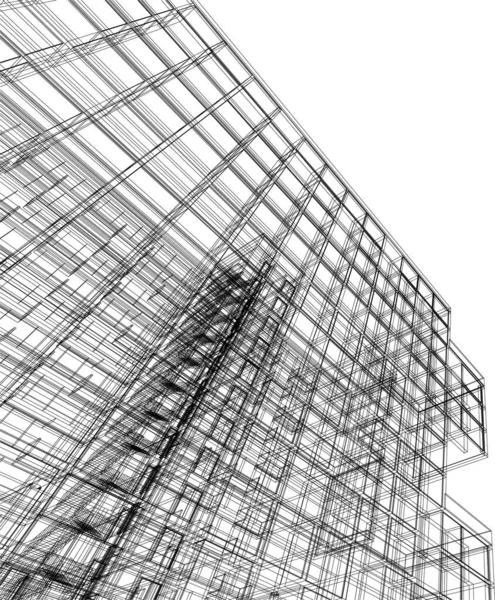 Formes Géométriques Minimales Lignes Architecturales — Image vectorielle