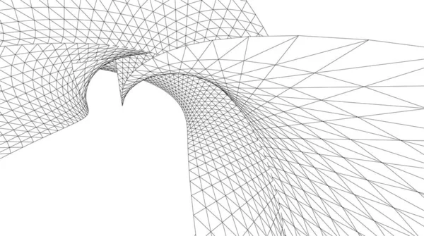 Formes Géométriques Minimales Lignes Architecturales — Image vectorielle